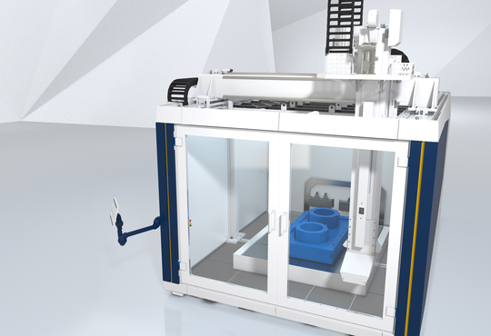 Kaufen oder Print on Demand:  KraussMaffei geht mit Großformat-3D-Drucker powerPrint in den Verkaufsstart