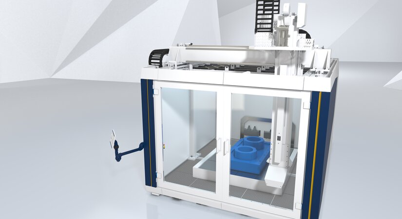 Kaufen oder Print on Demand:  KraussMaffei geht mit Großformat-3D-Drucker powerPrint in den Verkaufsstart