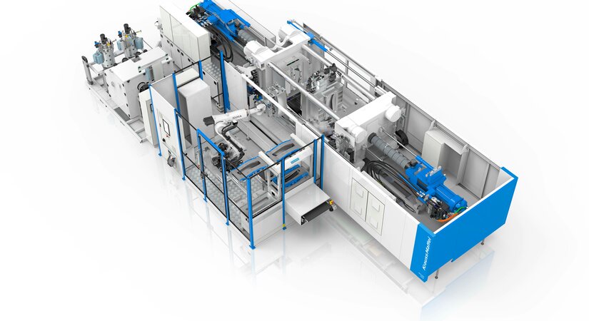 KraussMaffei präsentiert auf der K 2025 den innovativen Frontscheinwerfer „FrontIQ Light“ – hergestellt mit der Technologie ColorForm