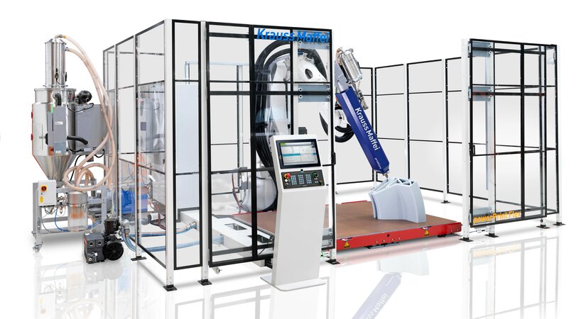 Greater system flexibility in industrial 3D printing with KraussMaffei