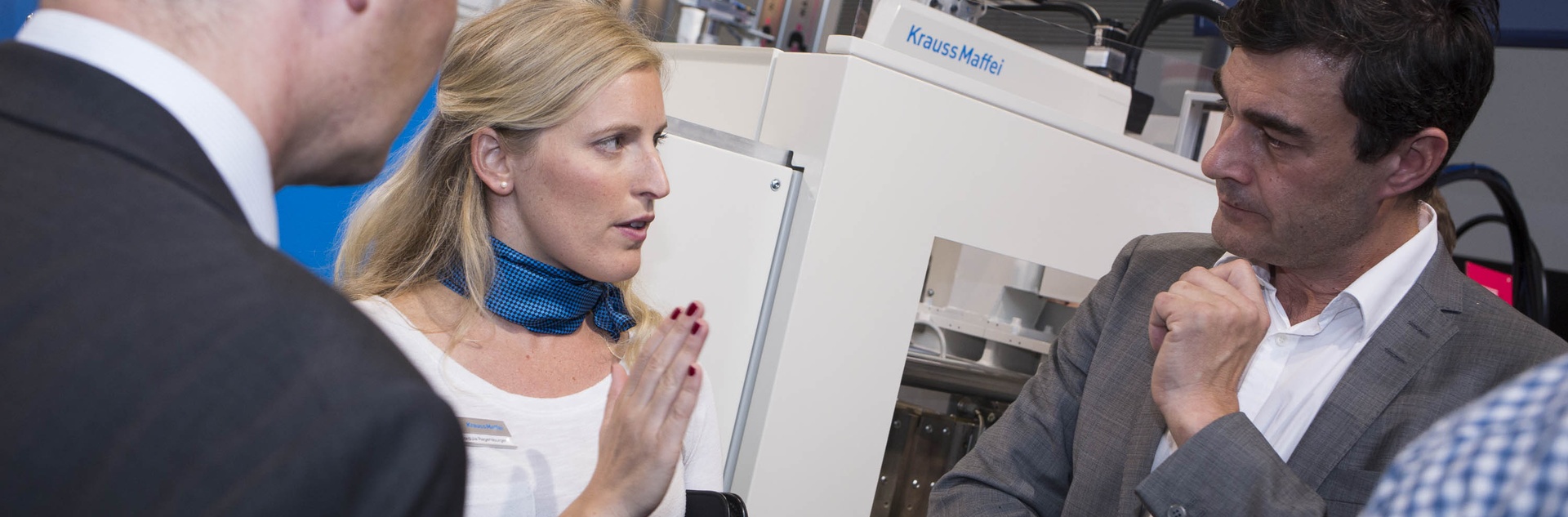 Cordula Wieland als Expertin auf der K-Messe. 